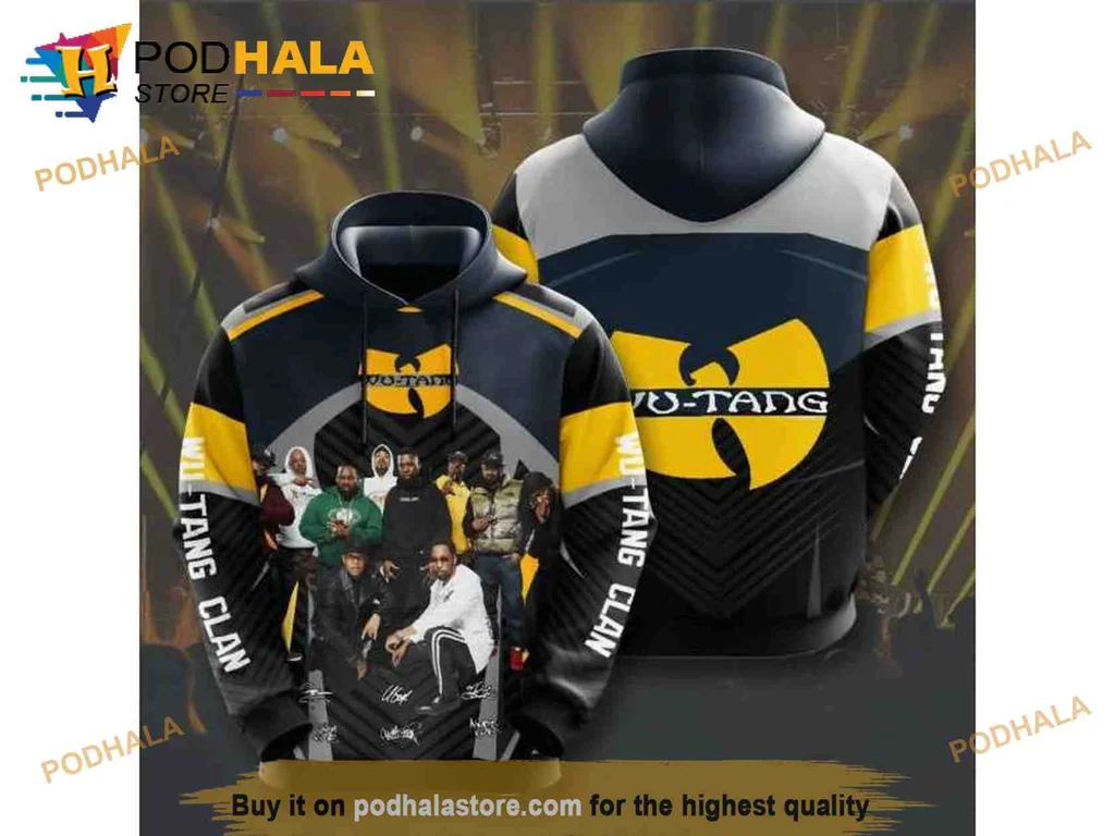 Wu Tang Clan 3d Hoodie With Bold All Over Print Design