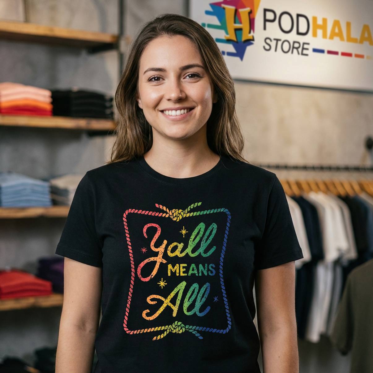 Yall Includes All Western Cowboy Tee LGBTQ Rainbow Pride Ally Mens Yall Includes All Western Cowboy Tee LGBTQ Rainbow Pride Ally Mens