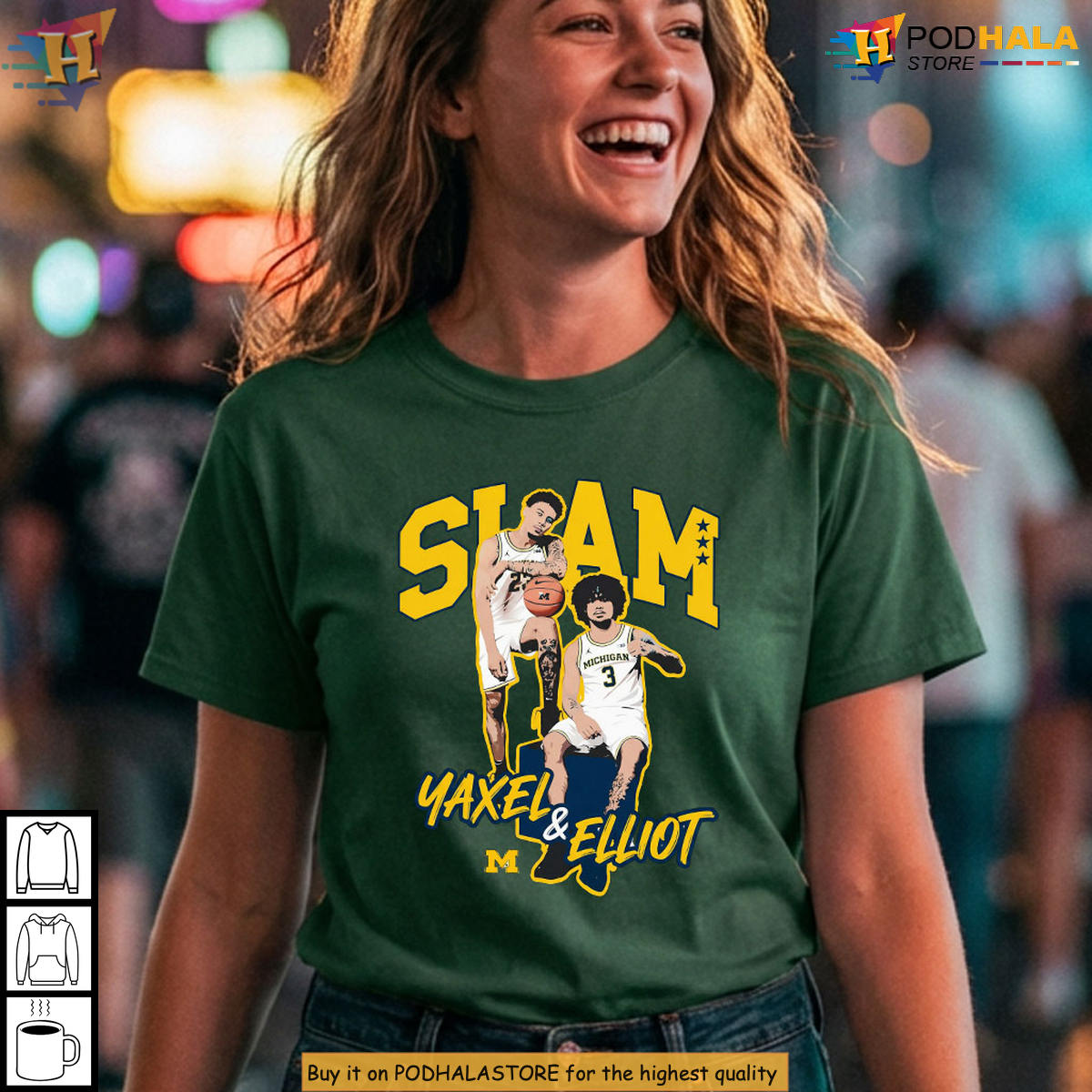 Yaxel & Elliot Michigan Wolverines 2026 NCAA Basketball Retro SLAM Bootleg Tee