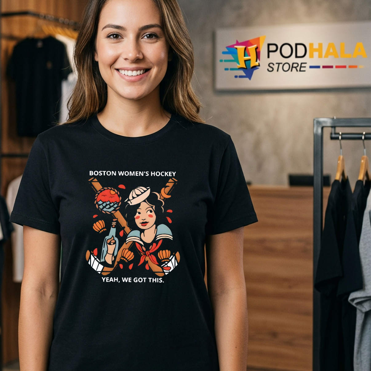 Yeah We Got This Boston Womens Hockey Shirt 2026 Sports Fan Apparel Gear
