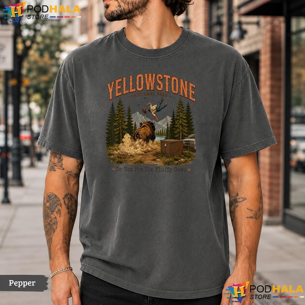 Yellowstone Fluffy Cows Comfort Colors T-Shirt Do Not Pet Vintage Apparel