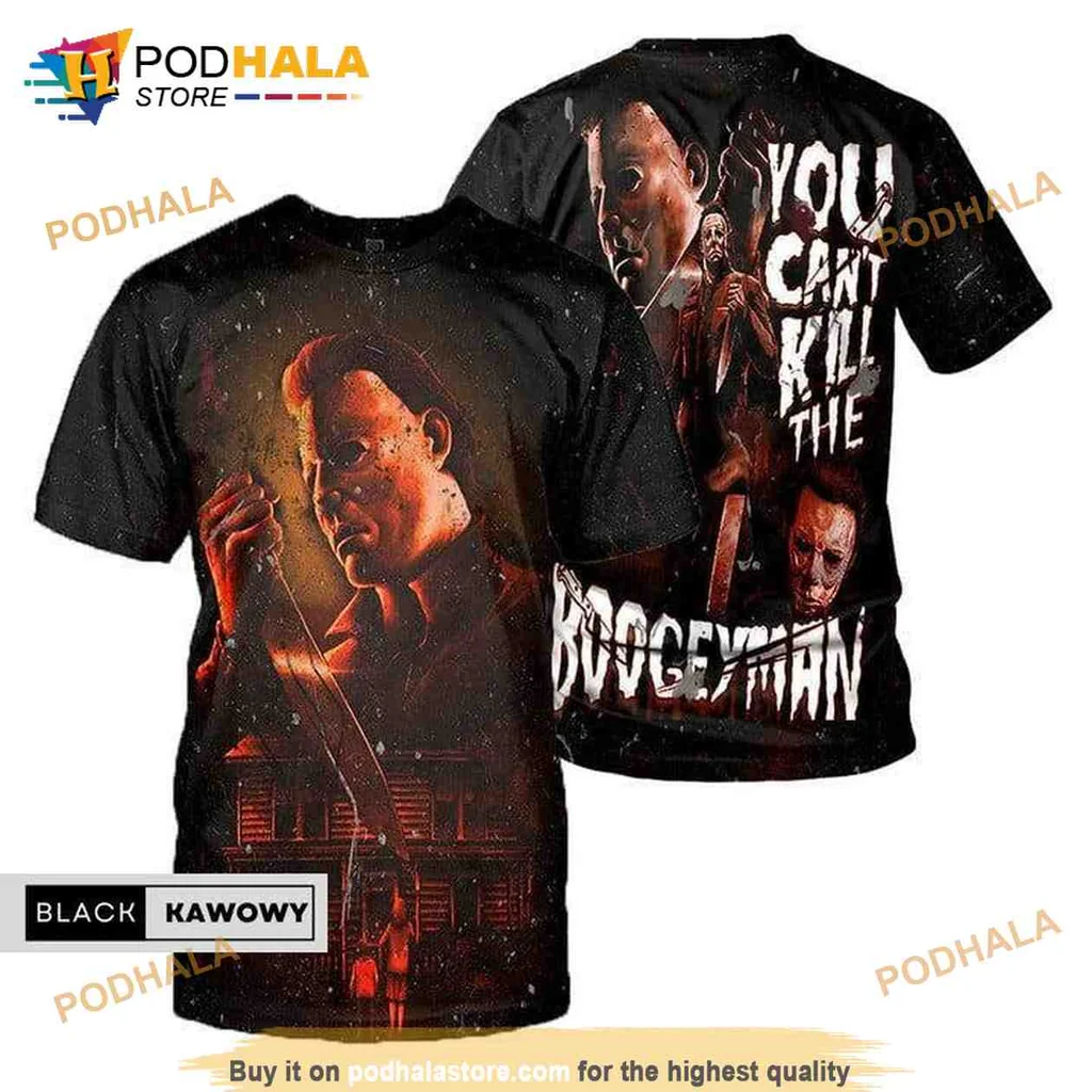 You Cant Kill The Boogeyman AOP Hoodie Featuring Michael Myers Design You Cant Kill The Boogeyman AOP Hoodie Featuring Michael Myers Design