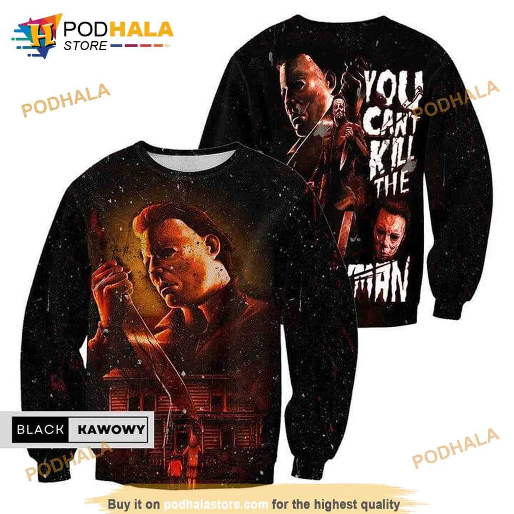 You Cant Kill The Boogeyman 3D Print Hoodie Featuring Michael Myers Design You Cant Kill The Boogeyman 3D Print Hoodie Featuring Michael Myers Design