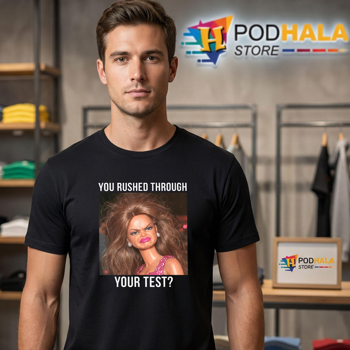 You Rushed Through Your Test Funny Shirt 2026 Teacher Meme Day Graphic Apparel