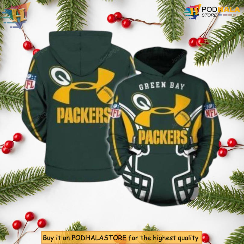 Youth Player Theme Youth Green Bay Packers Hoodie 3D All Over Print