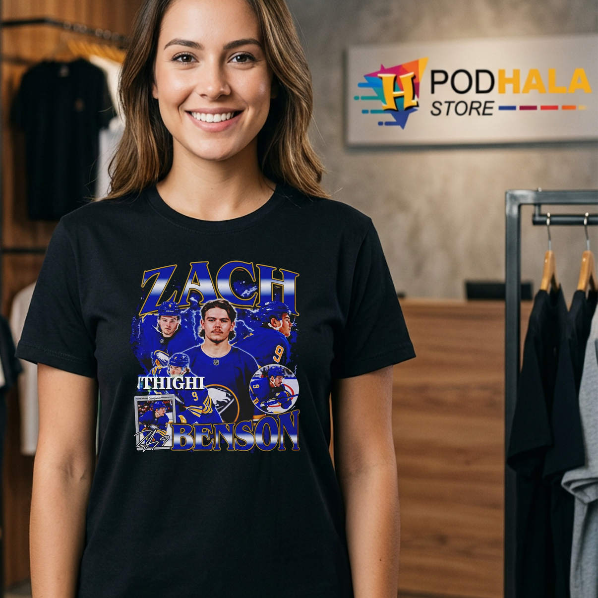 Zach Benson Buffalo Sabres Shirt Official Hockey Bootleg Fan Graphic For Men