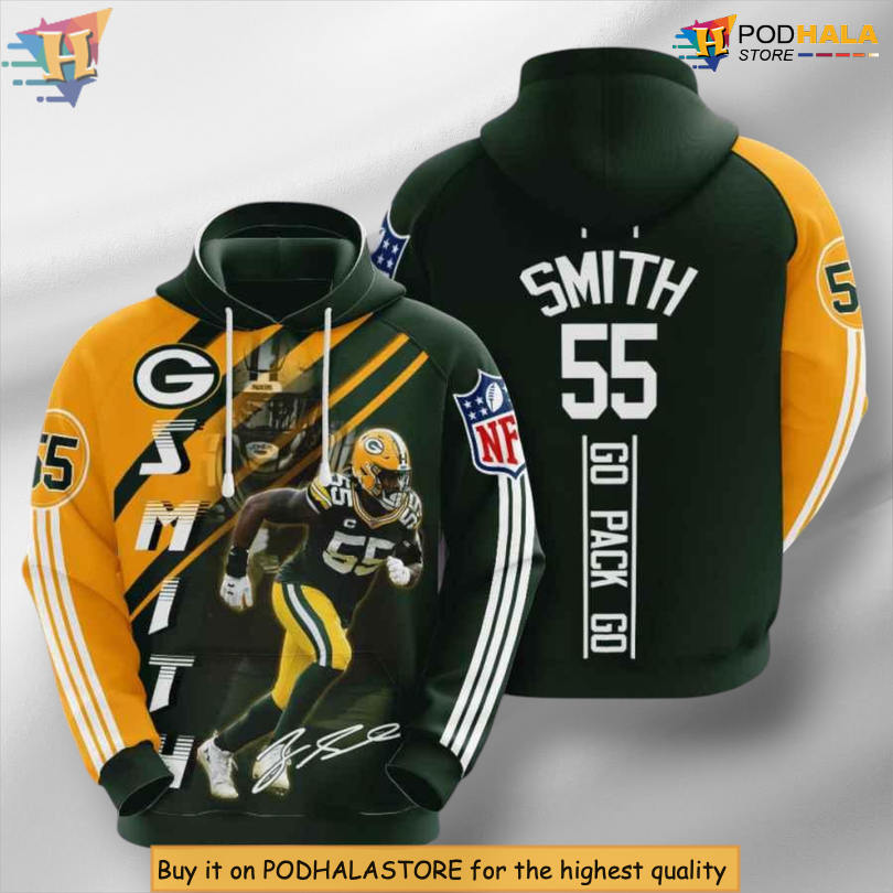 Za'darius Smith Custom Green Bay Packers Hoodie 3D NFL Edition For Fans