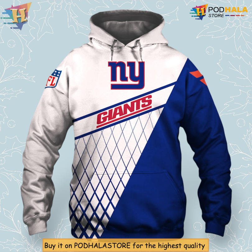 Zip Style Gift Edition Retro New York Giants Hoodie For Loyal Supporters